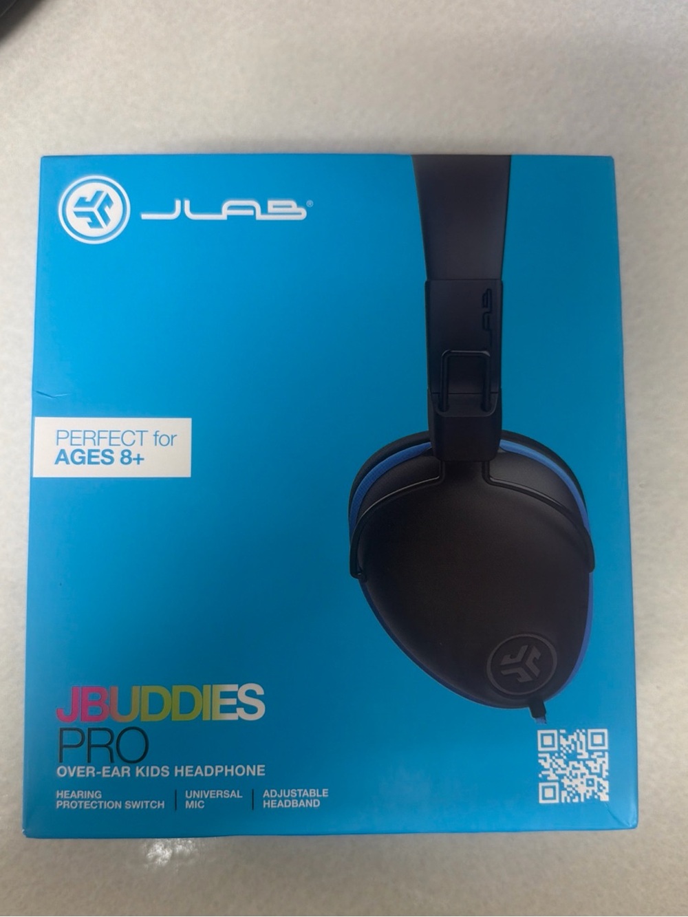 JLab JBuddies Pro Kids Over-Ear Headphones - Black & Blue